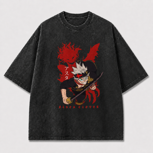 And Sword Warrior Charging Before a Large Oversized Graphic Tee
