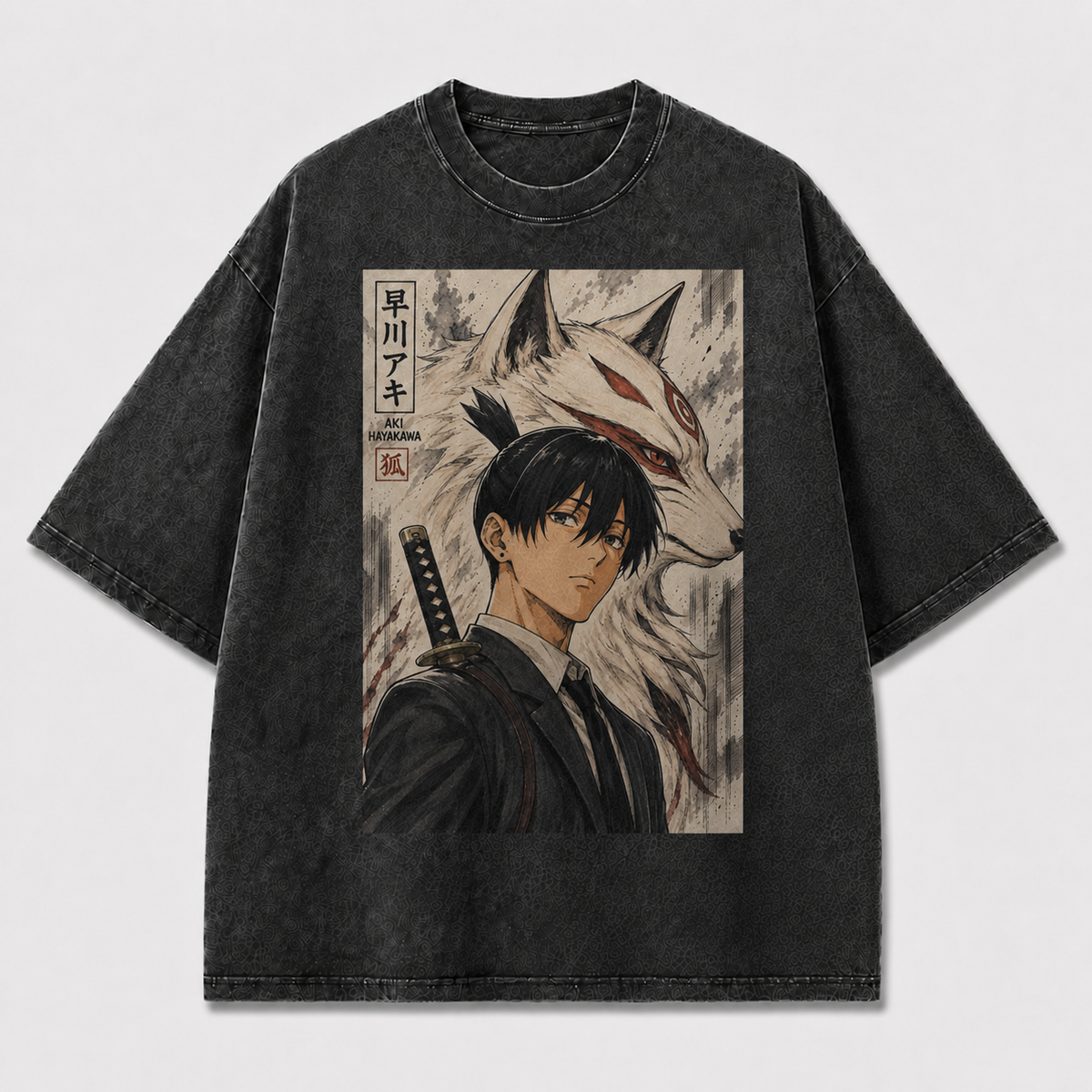 Samurai Fox Spirit Graphic Tee