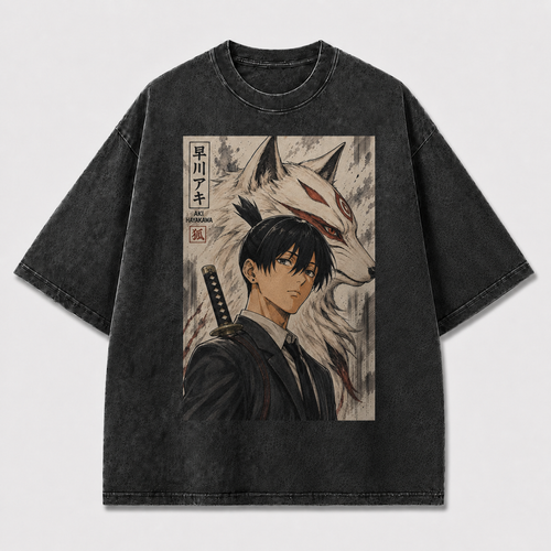 Samurai Fox Spirit Graphic Tee
