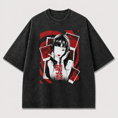 Crimson Portrait Graphic Tee