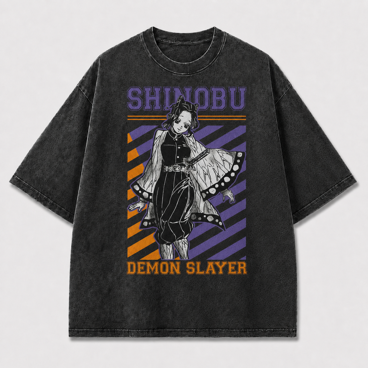 Purple Stripe Warrior Graphic Tee
