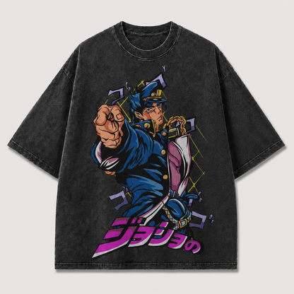 Bold Manga Hero Portrait Tee
