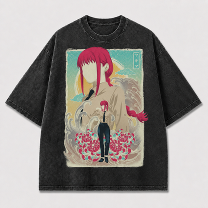 Minimal Red-haired Heroine Tee