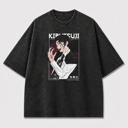 Dark-haired Supernatural Gentleman Portrait with Oversized Graphic Tee