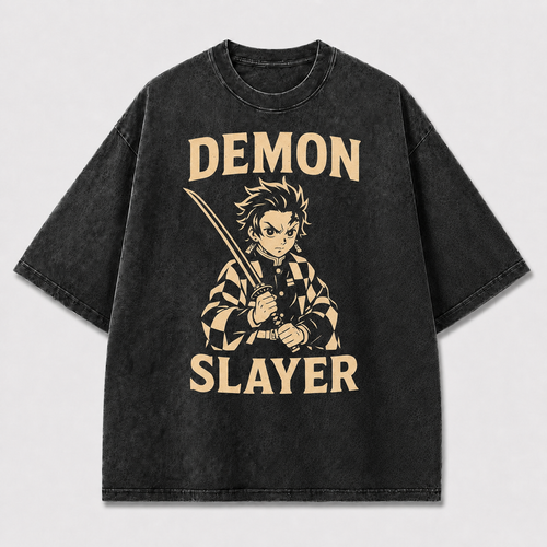 Vintage Beige and Graphic Featuring a Determined Oversized Graphic Tee