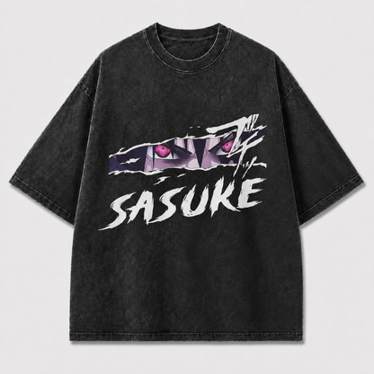 Purple Torn Eyes Graphic Tee
