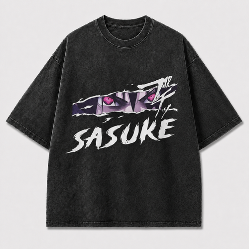 Purple Torn Eyes Graphic Tee