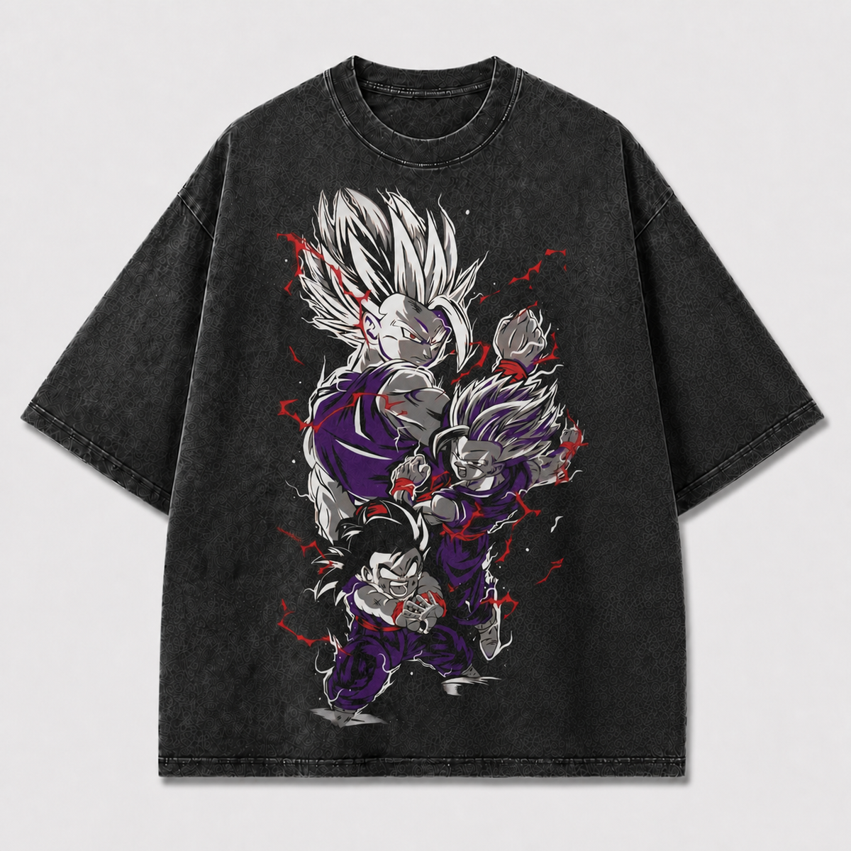Purple Anime Fighters Graphic Tee