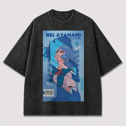 Blue Futuristic Heroine Poster Tee