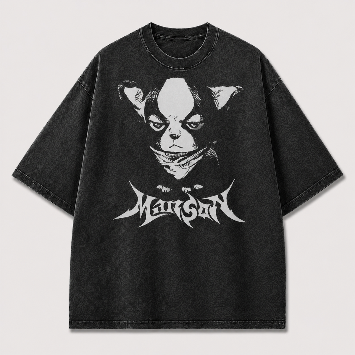 Monochrome Cat Graphic Tee