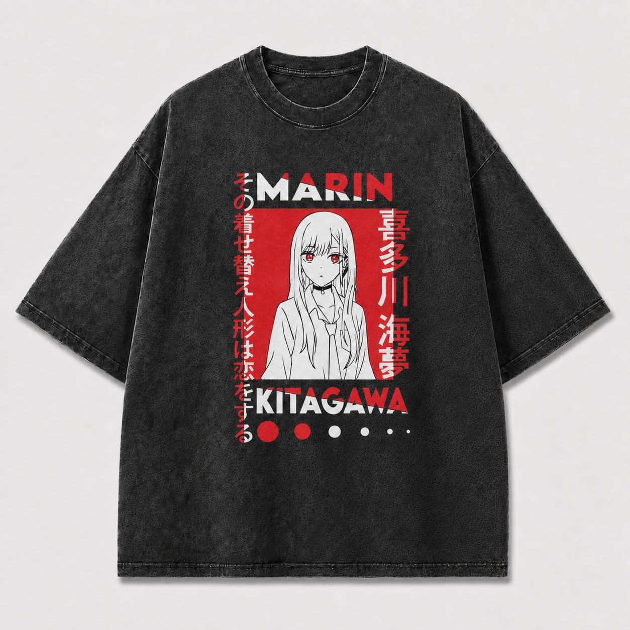 And Minimalist Portrait of a Long-haired Oversized Graphic Tee