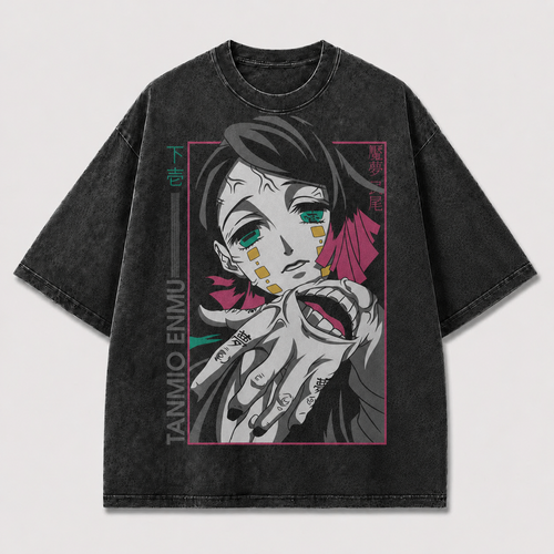 Neon Masked Portrait Graphic Tee