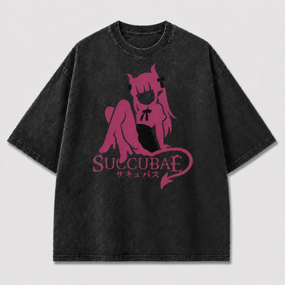 Pink Succubus Graphic Tee