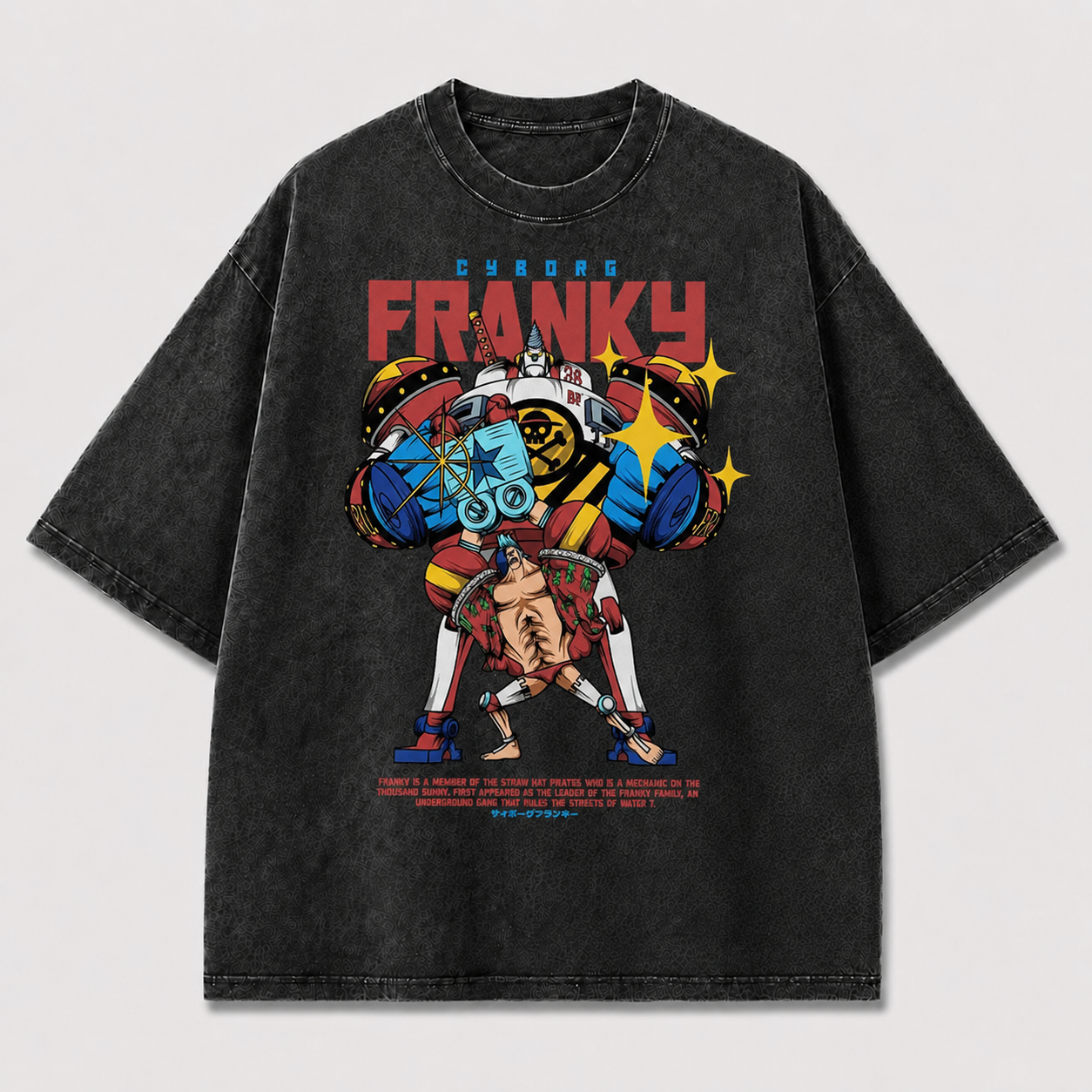 Colorful Cyborg Hero Tee