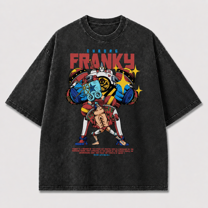 Colorful Cyborg Hero Tee