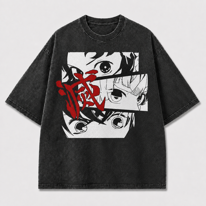 Crimson Eye Panels Graphic Tee