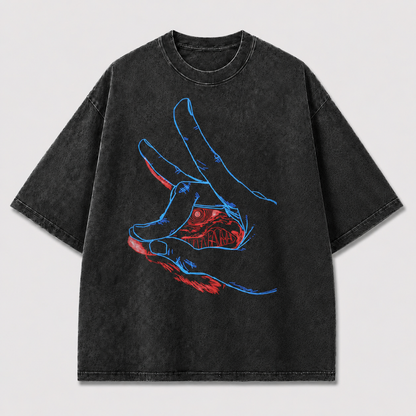 Neon Gesture Graphic Tee