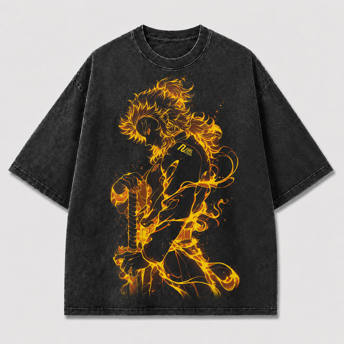 Golden Flame Warrior Graphic Tee