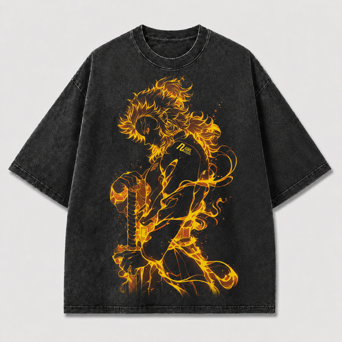 Golden Flame Warrior Graphic Tee