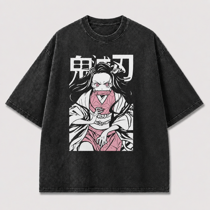 Monochrome Manga Warrior Tee