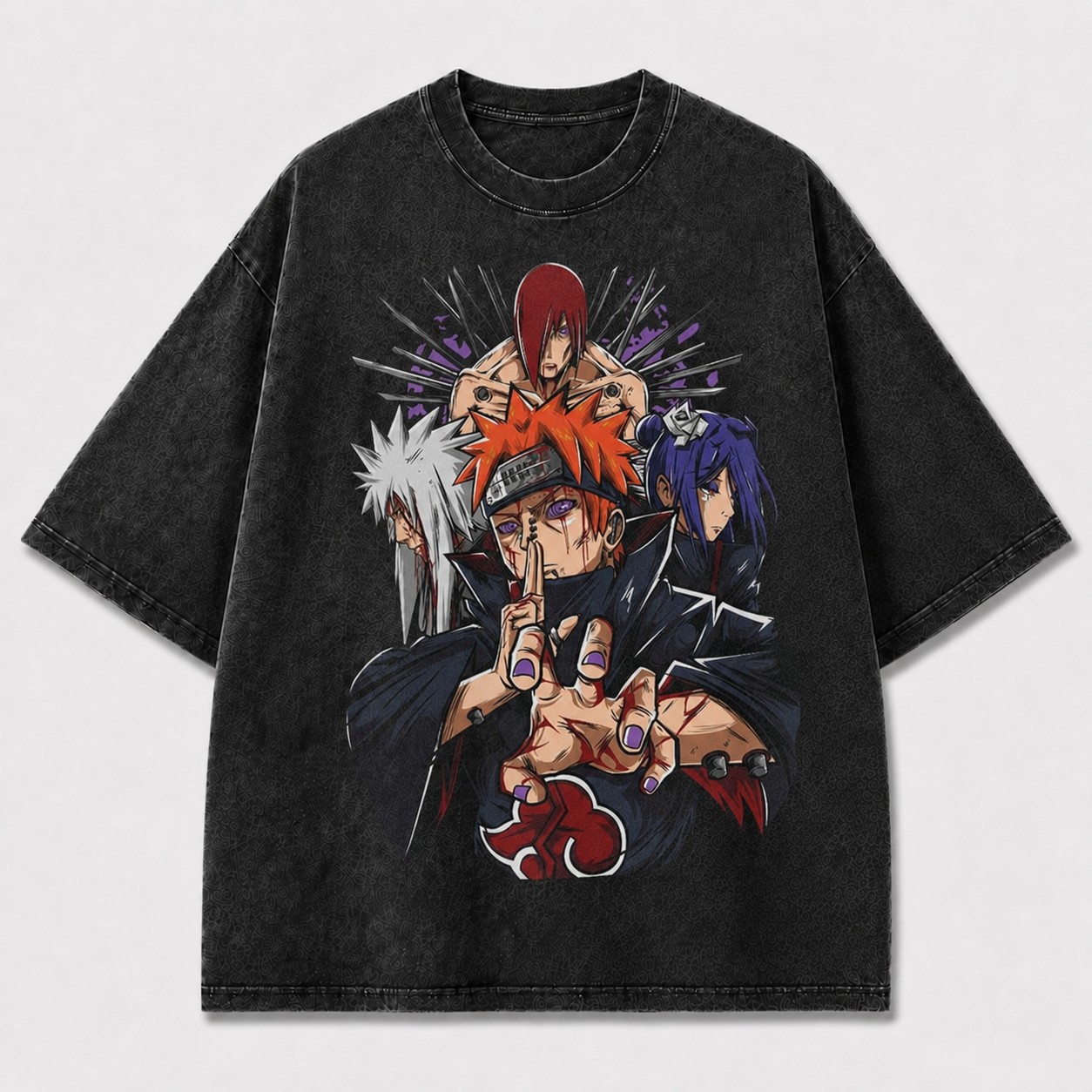 Crimson Cloud Ninja Circle Graphic Tee