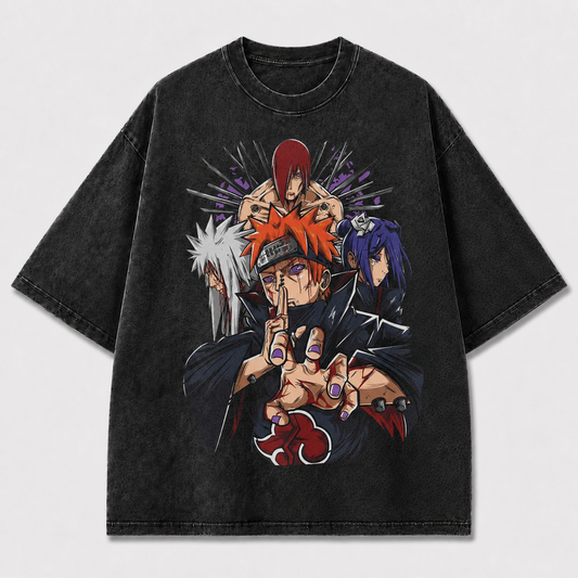 Crimson Cloud Ninja Circle Graphic Tee