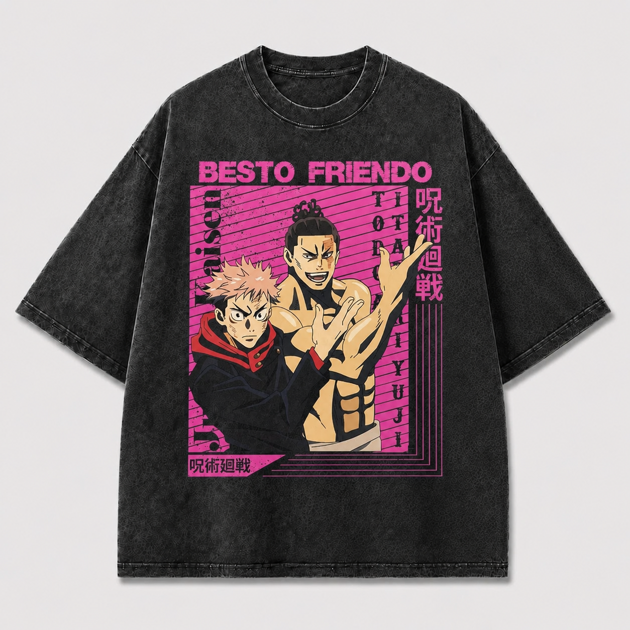 Pink Duo Fighter Portrait Tee