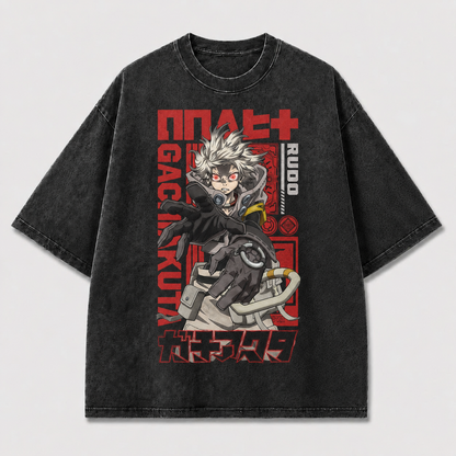 Silver Combat Hero Graphic Tee