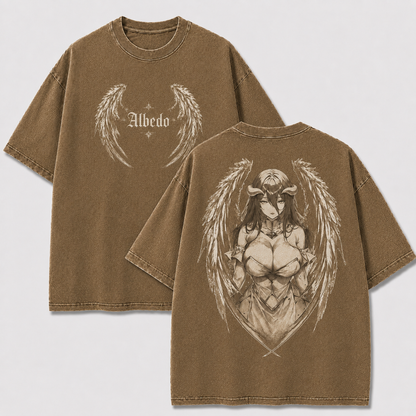 Dark Winged Empress Vintage Washed Graphic Tee