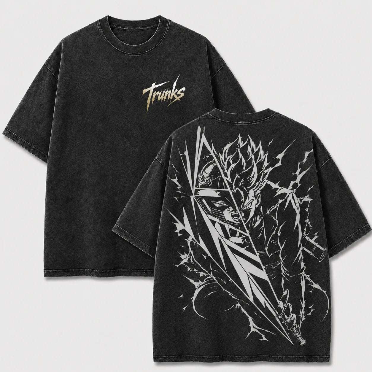 Future Lightning Sword Warrior Vintage Washed Graphic Tee