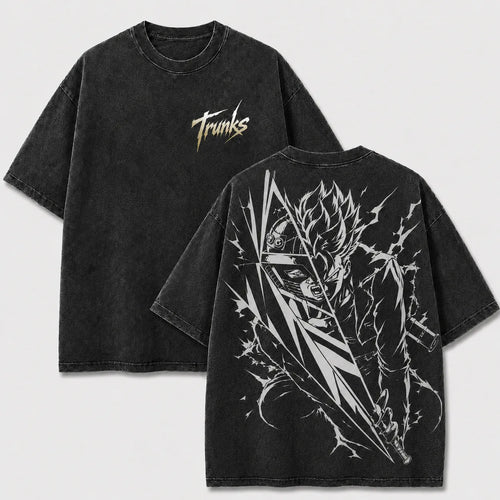 Future Lightning Sword Warrior Vintage Washed Graphic Tee