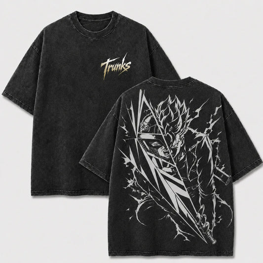 Future Lightning Sword Warrior Vintage Washed Graphic Tee