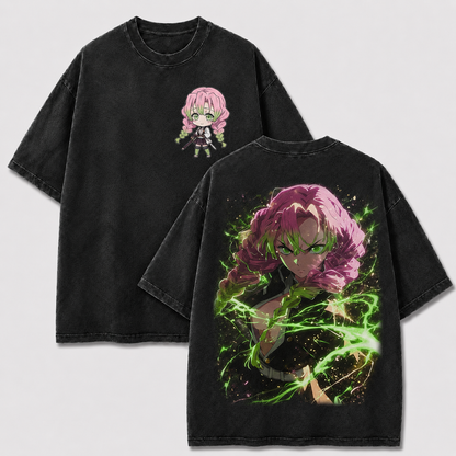 Pink Braided Sword Warrior Vintage Washed Graphic Tee
