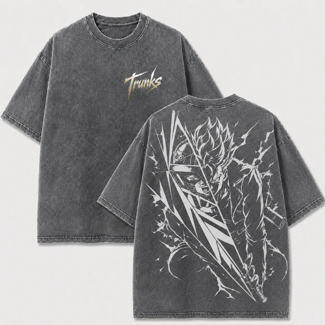 Future Lightning Sword Warrior Vintage Washed Graphic Tee