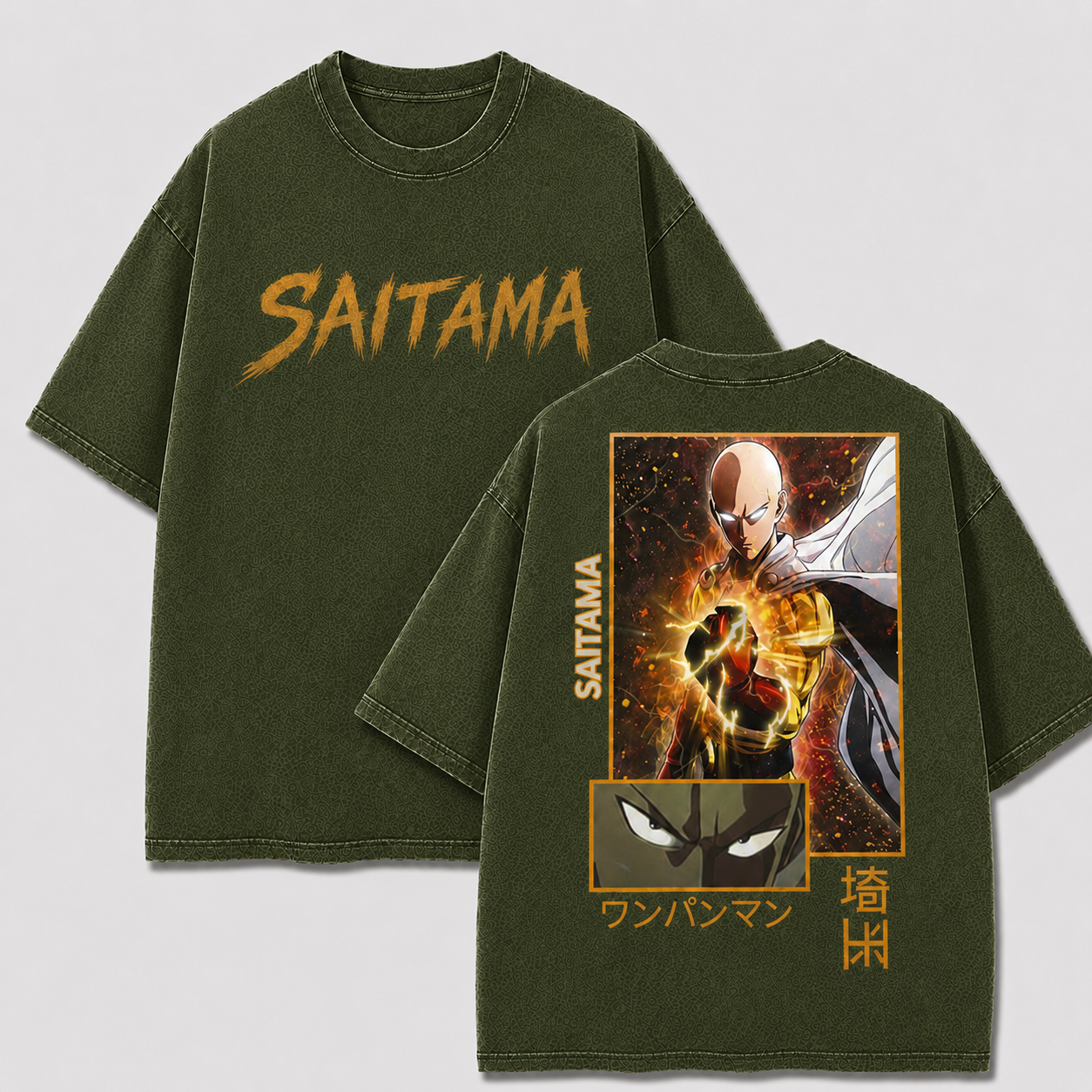 Oversized Streetwear Graphic Tee – Energy Charge Framed Portrait Print