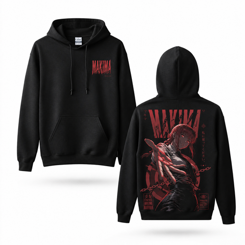 Graphic Print Pullover Hoodie – Streetwear Dark Fantasy Design