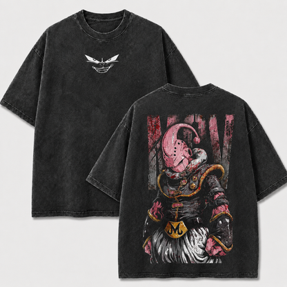 Pink Alien Warrior Vintage Washed Graphic Tee