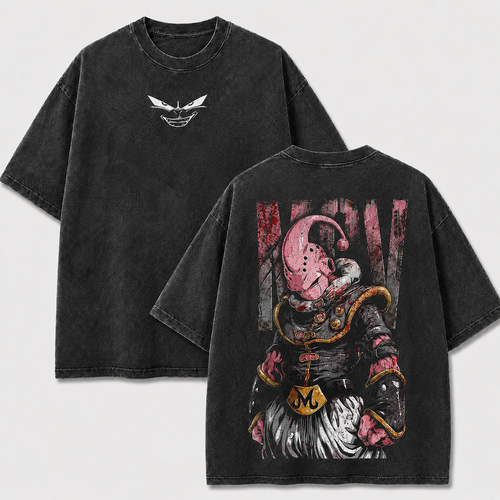 Pink Alien Warrior Vintage Washed Graphic Tee