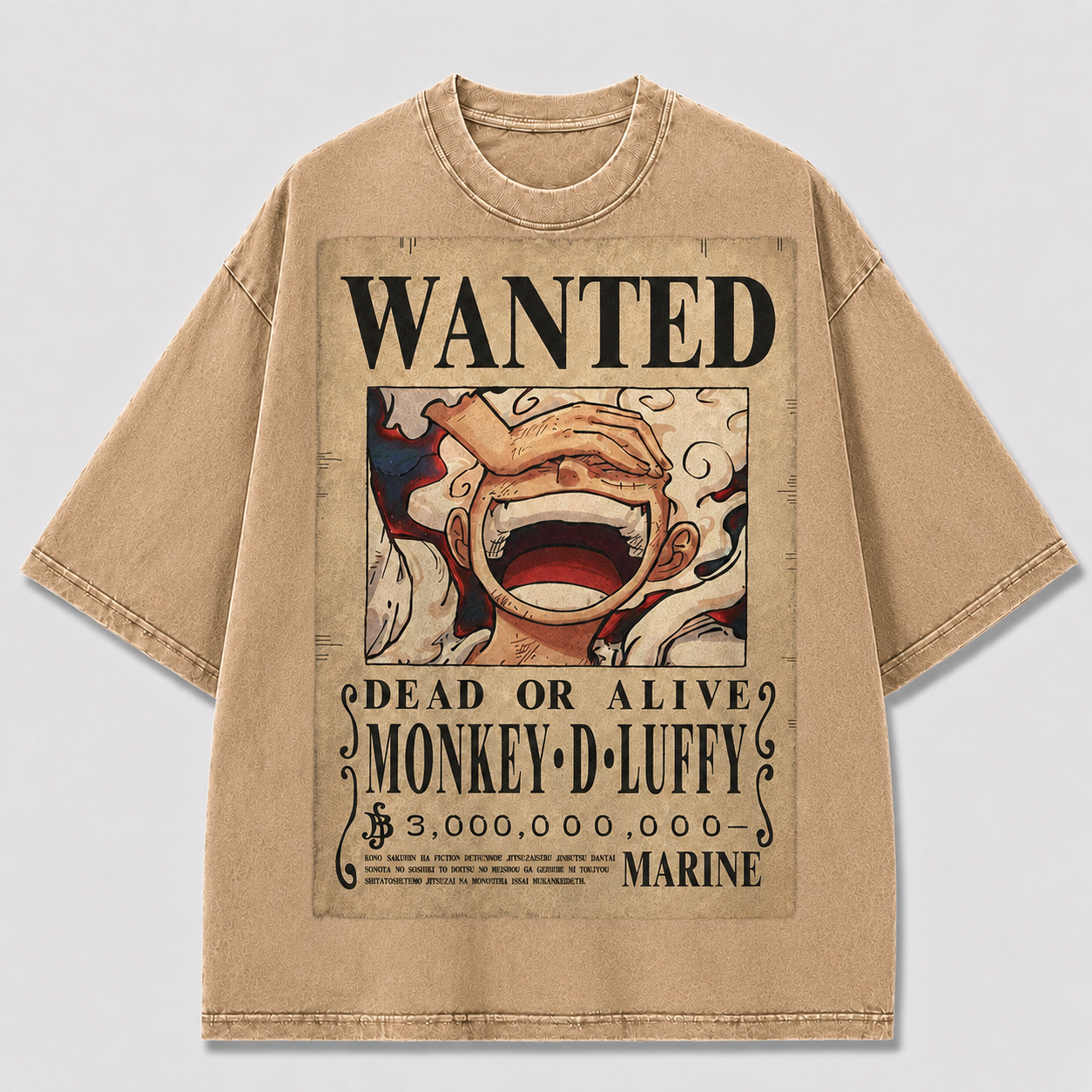 Oversized Streetwear Graphic Tee – Vintage Wanted Poster Print