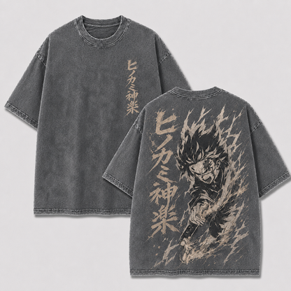Thunder Blade Swordsman Vintage Washed Graphic Tee