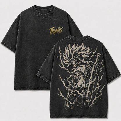 Future Sword Warrior Vintage Washed Graphic Tee