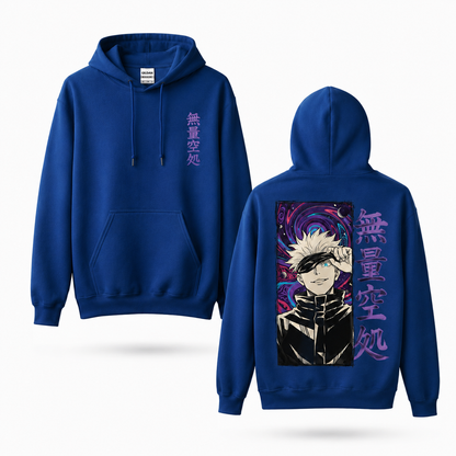 Oversized Streetwear Graphic Hoodie – Cosmic Portal Portrait Print