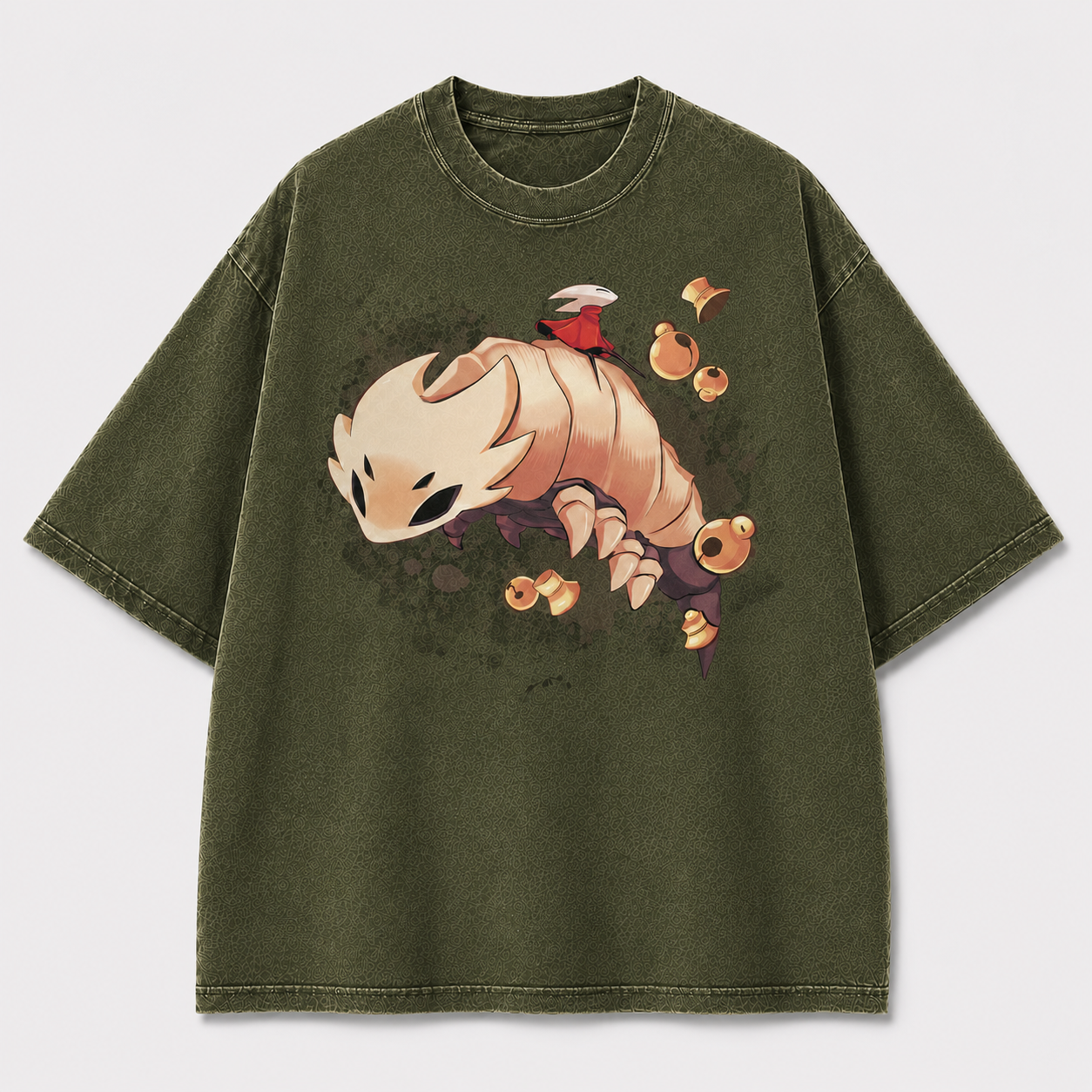 Crawling Bell Creature Graphic Print Oversized Tee
