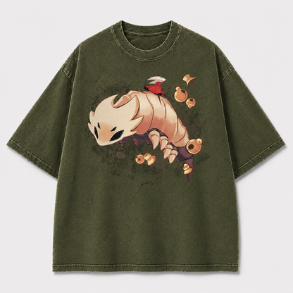 Crawling Bell Creature Graphic Print Oversized Tee