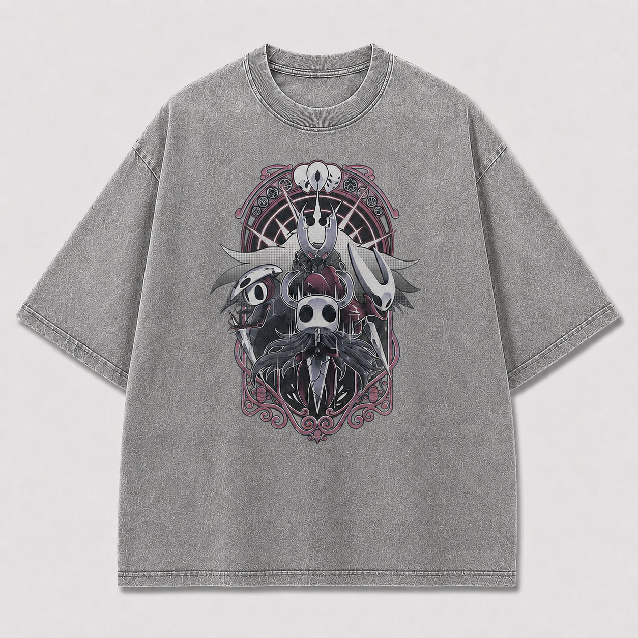Mask Warriors Emblem Graphic Print Oversized Tee