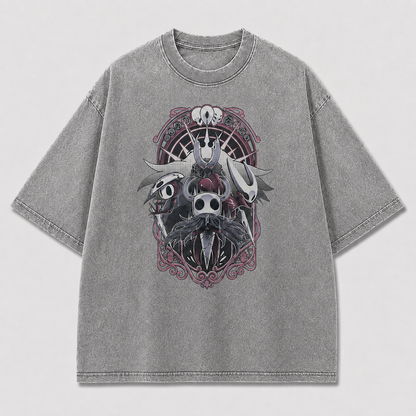 Mask Warriors Emblem Graphic Print Oversized Tee