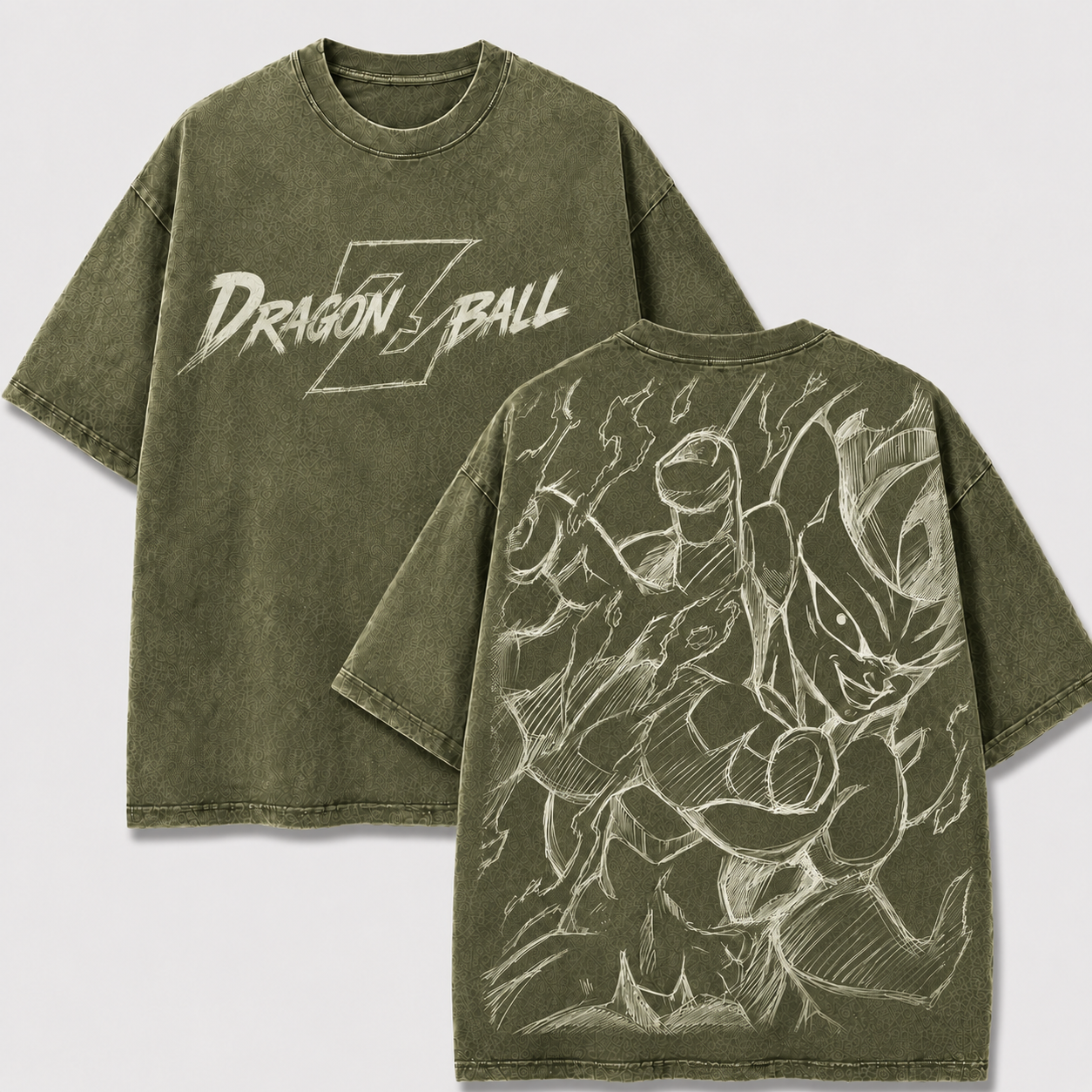 Frieza Dragon Ball Vintage Washed Cotton Anime Shirt, DBZ Manga Tee Mineral Wash T-Shirt, Vintage Inspired, Anime Gift Tee, Y2K Shirt