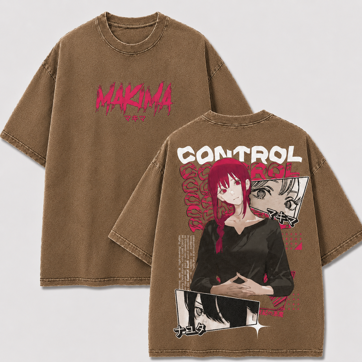 Oversized Streetwear Graphic Tee – Pink Portrait Collage Print