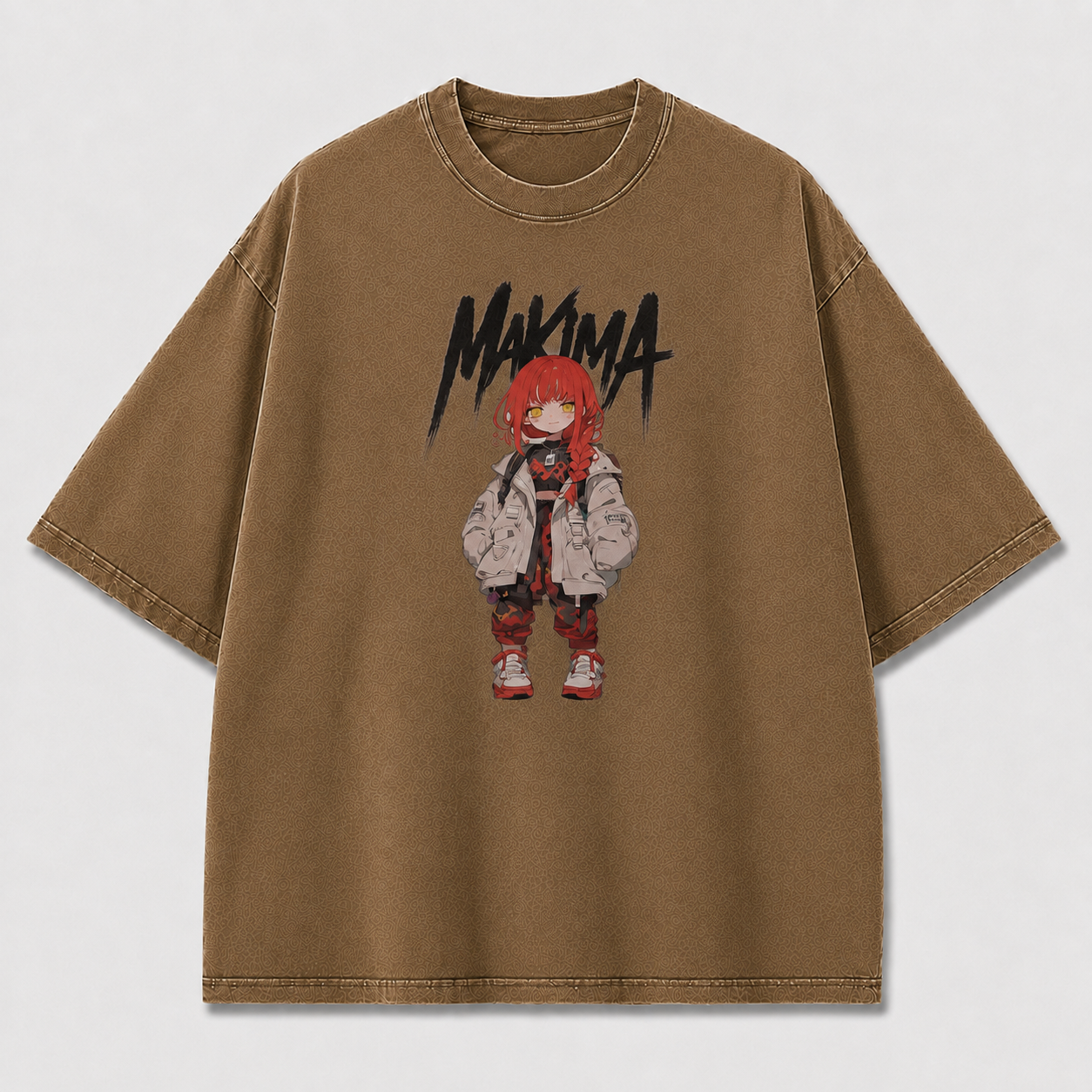 Oversized Graphic Print T-Shirt – Chibi Waifu Streetwear Tee