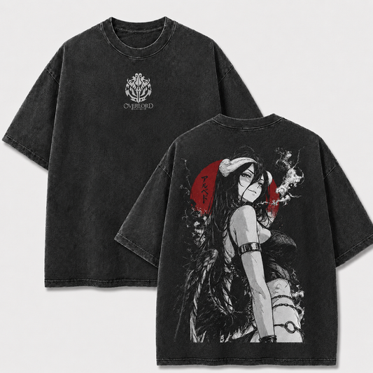Dark Winged Guardian Vintage Washed Graphic Tee